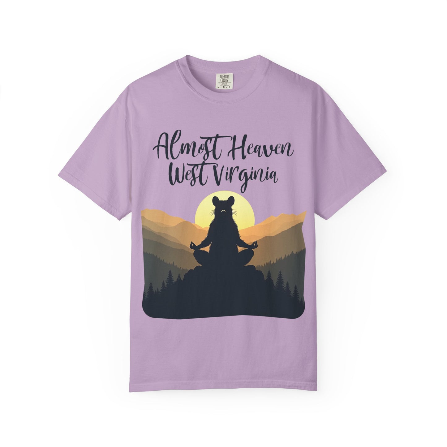 West Virginia "Lotus Racoon 2" Garment-Dyed T-Shirt