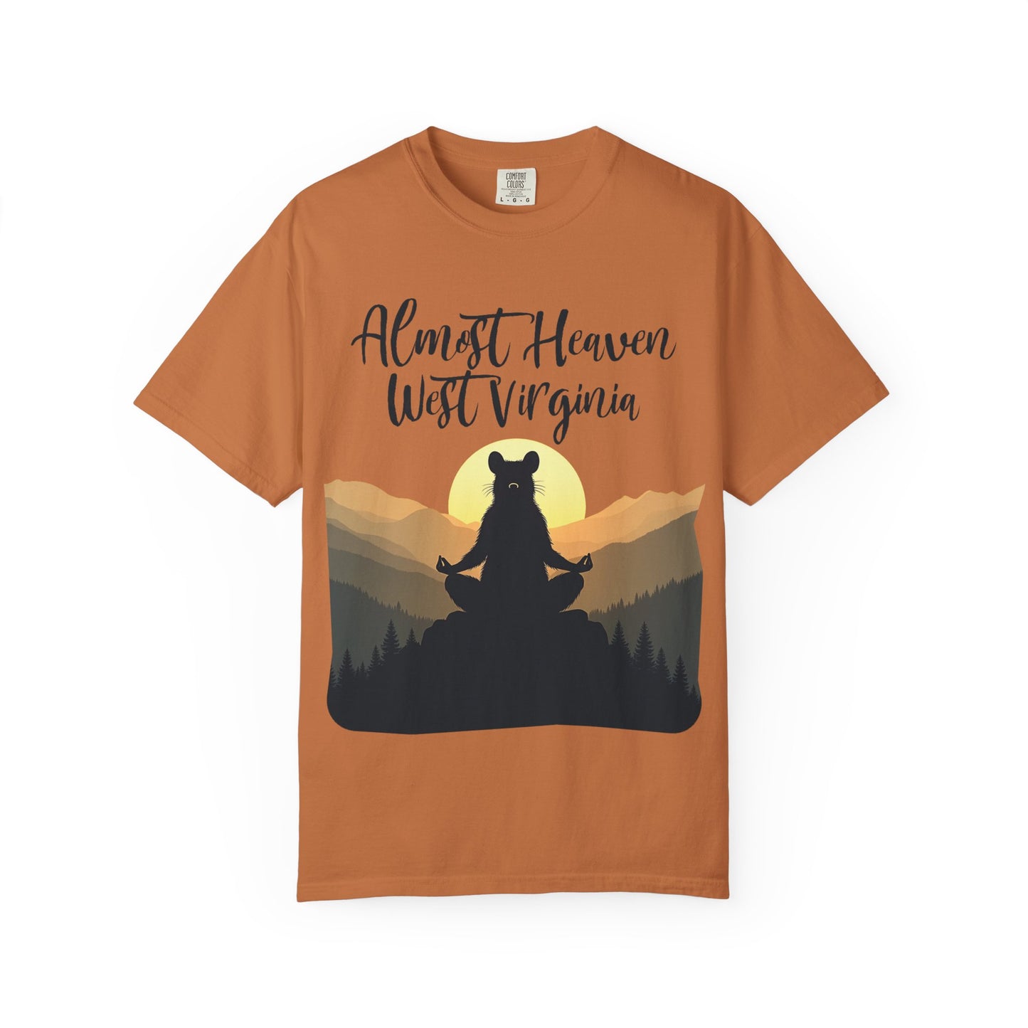 West Virginia "Lotus Racoon 2" Garment-Dyed T-Shirt