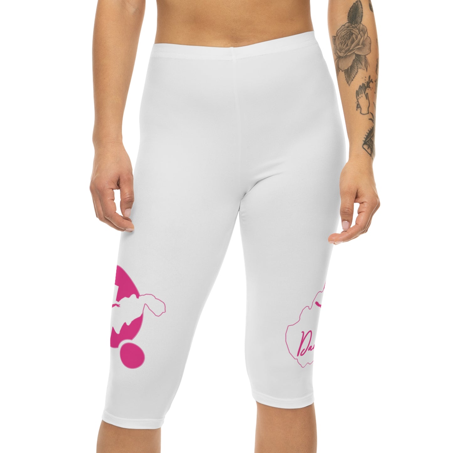 Women's Capri Leggings | WV Dance Script 01-Nicodemus Studios