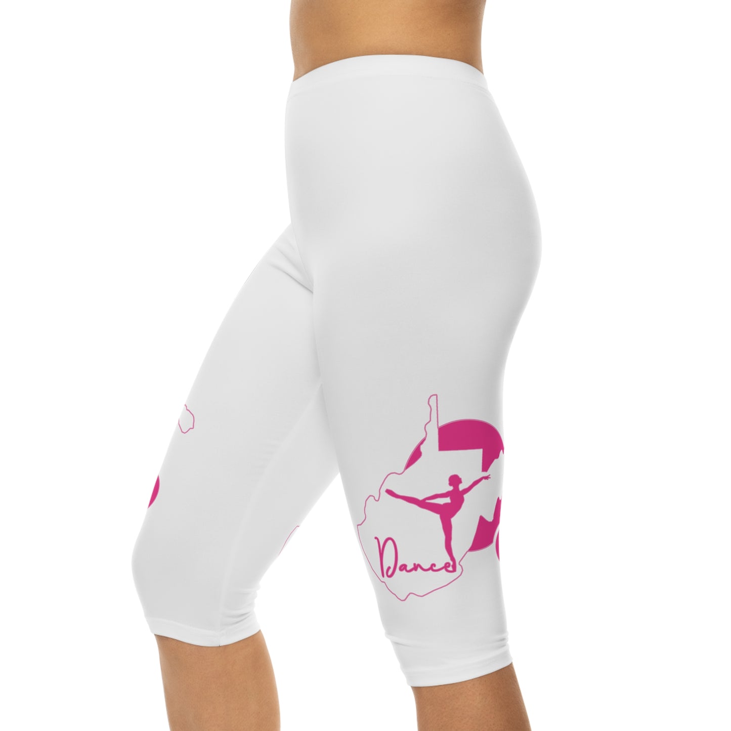 Women's Capri Leggings | WV Dance Script 01-Nicodemus Studios