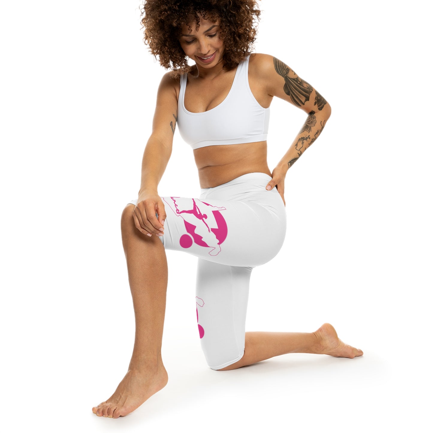 Women's Capri Leggings | WV Dance Script 01-Nicodemus Studios