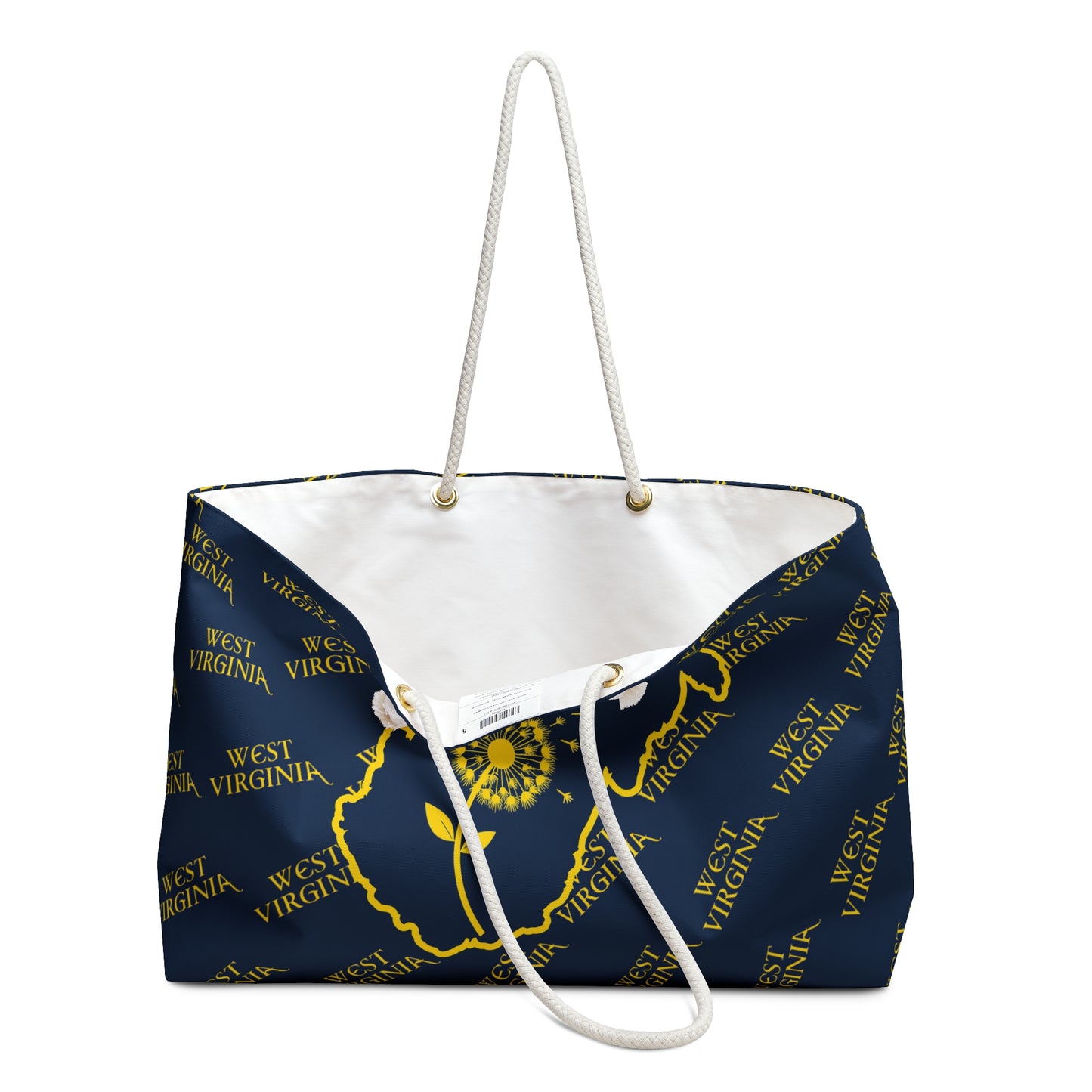 West Virginia Dandelion Design Weekender Bag