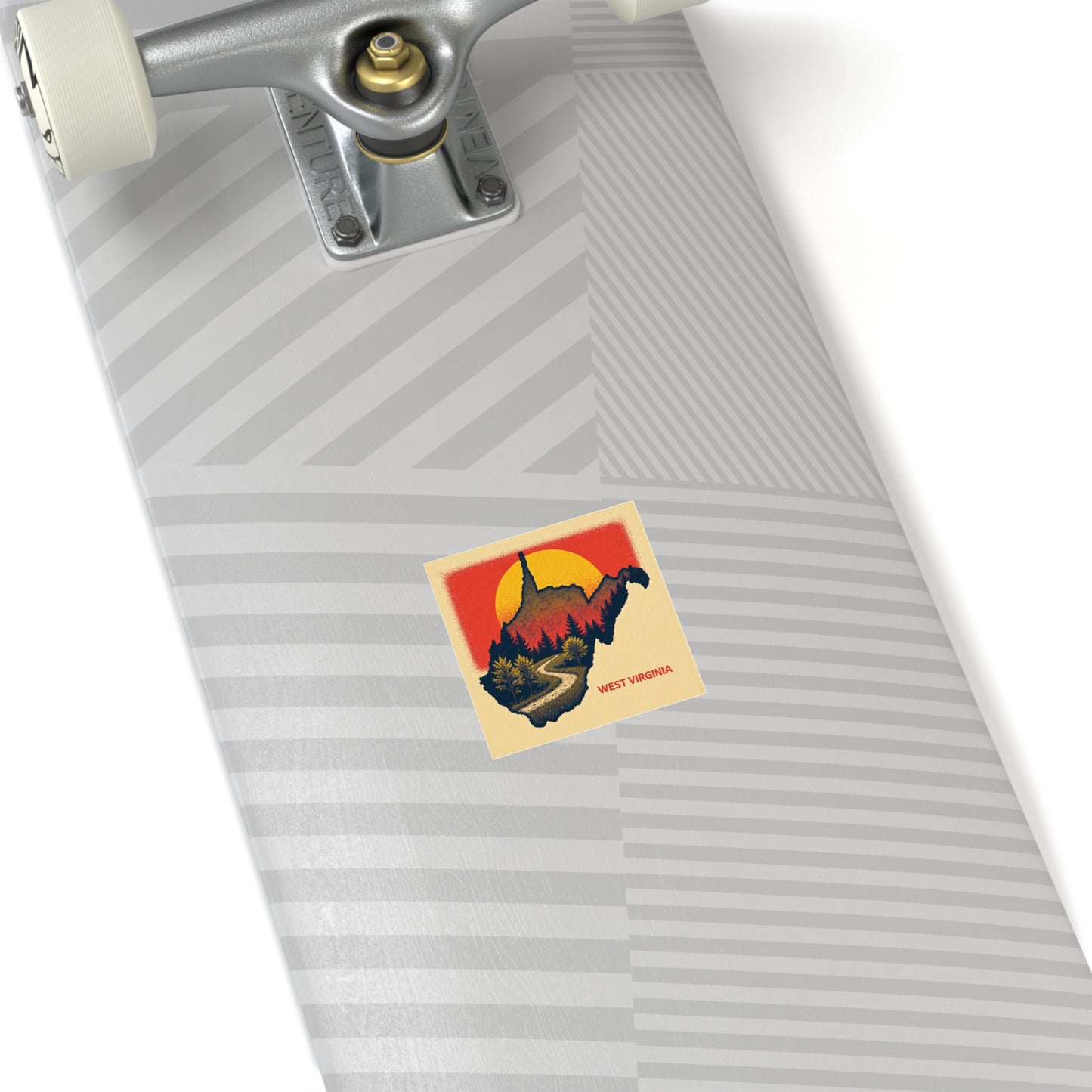 WV "Summer Whisper" Square Indoor/Outdoor sticker-Nicodemus Studios
