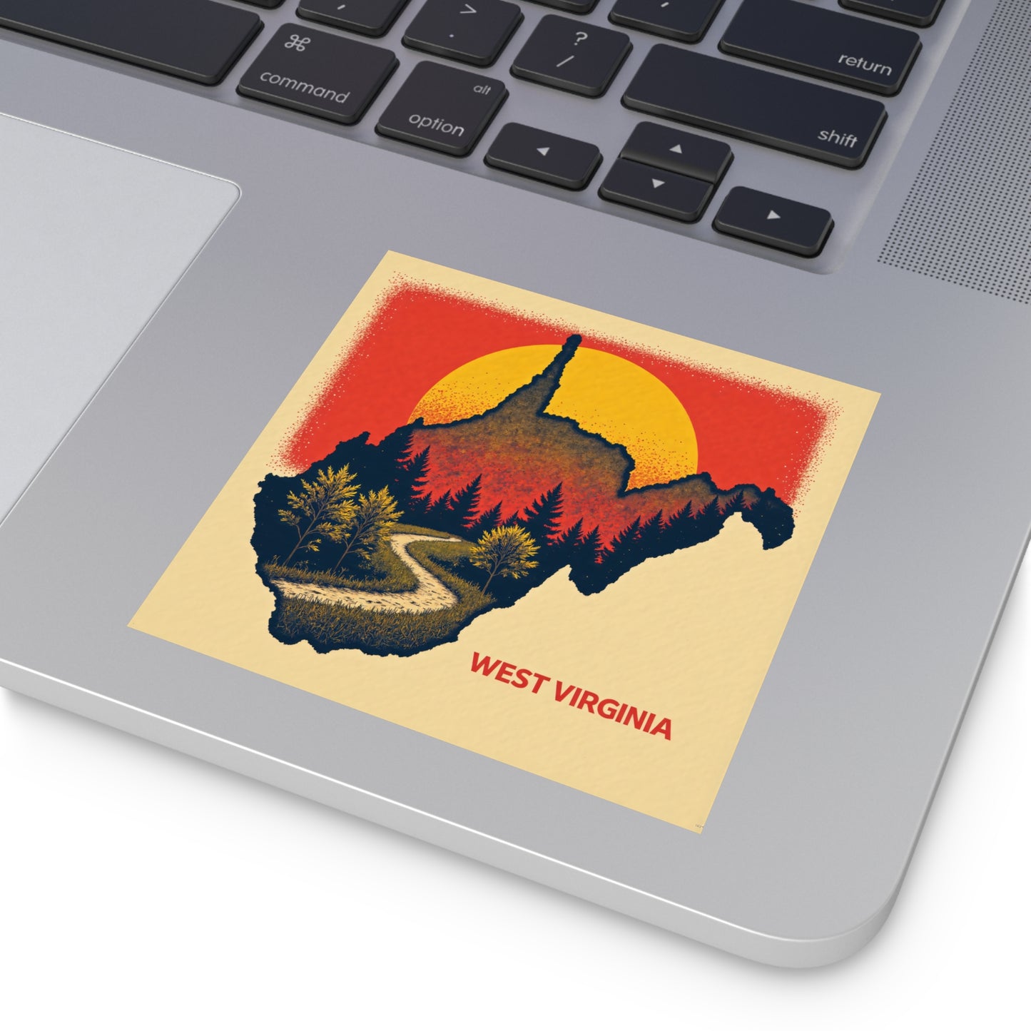 WV "Summer Whisper" Square Indoor/Outdoor sticker-Nicodemus Studios