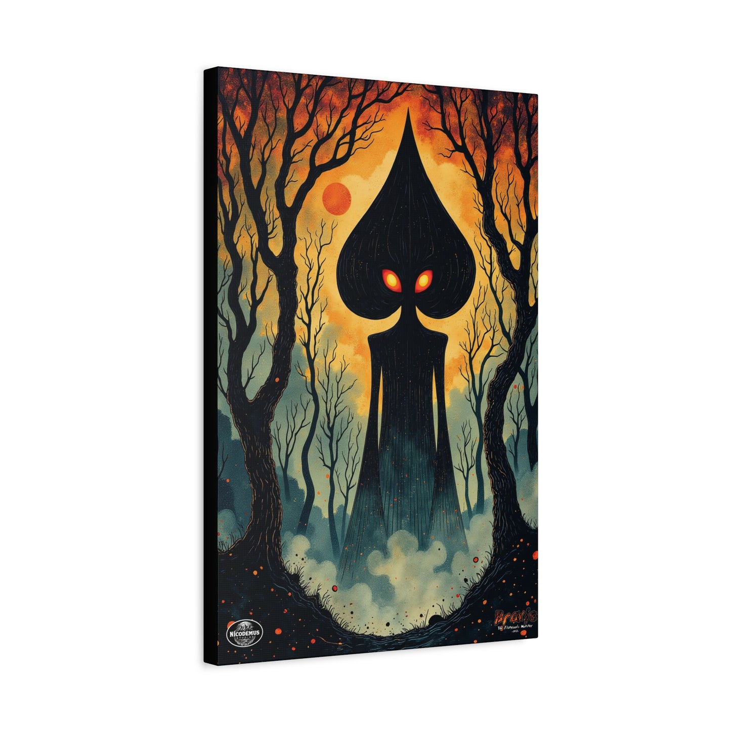 Canvas Wall Art | Braxie The Flatwoods Monster
