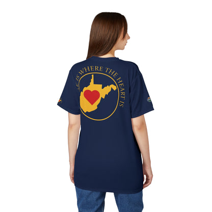 Unisex Graphic Tee Shirt | Home Is Where The Heart Is WV