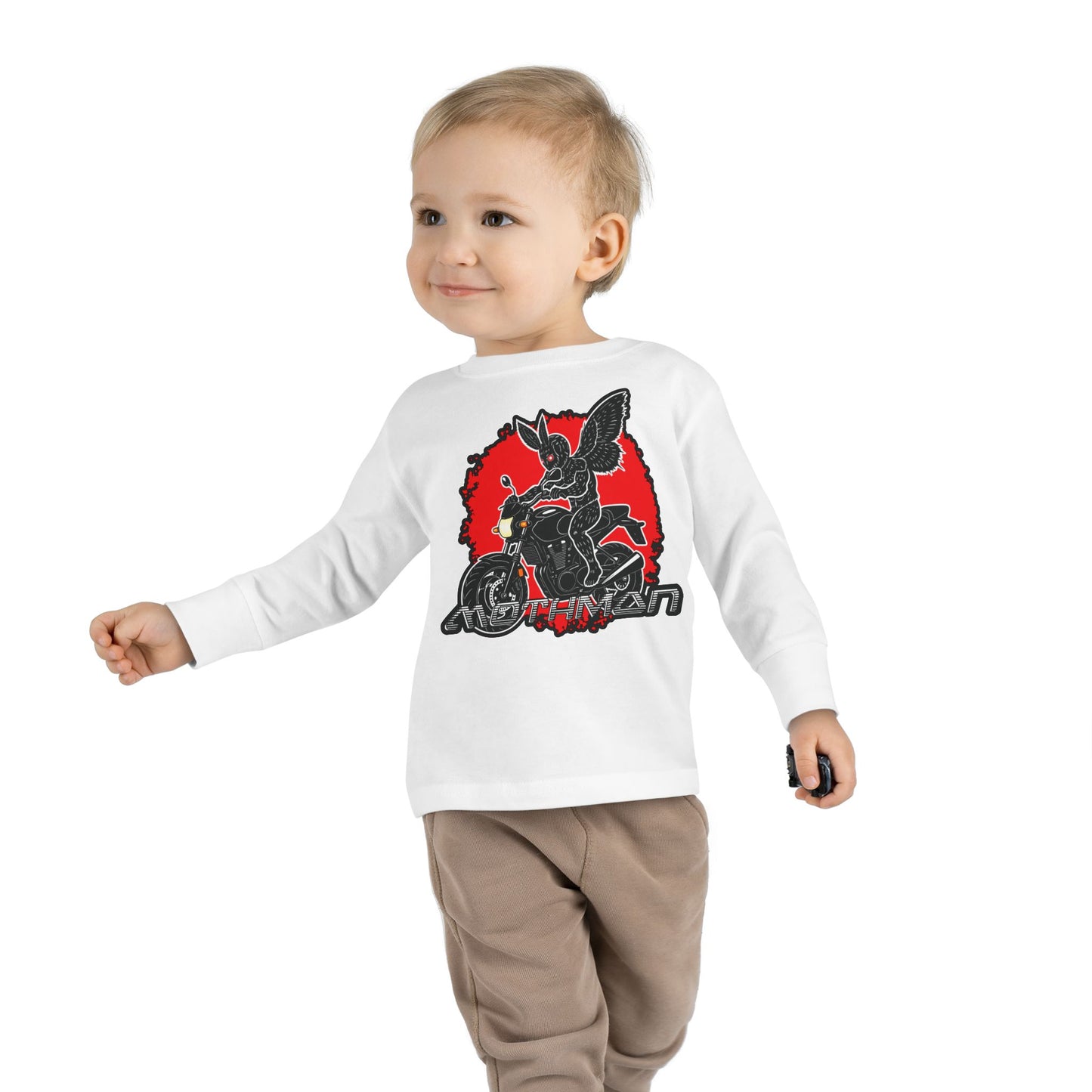 Toddler Long Sleeve Tee |  Mothman Biker