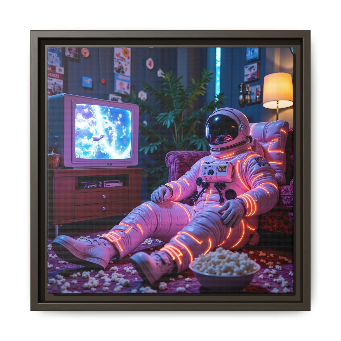 Framed Canvas Artprint | Spacing Out 02 by Nicodemus Studios