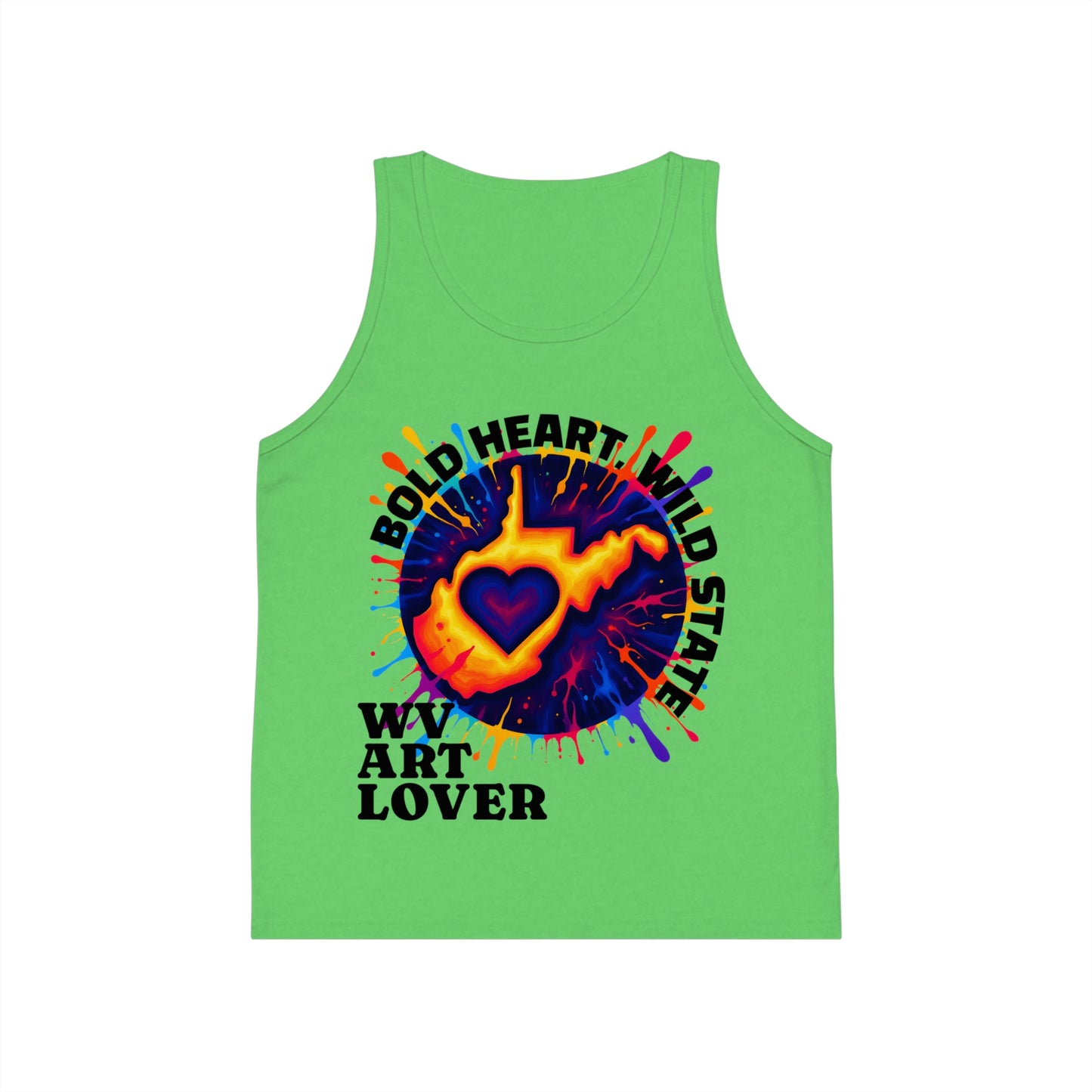 Kid's Jersey Tank Top | Bold Heart Wild State design