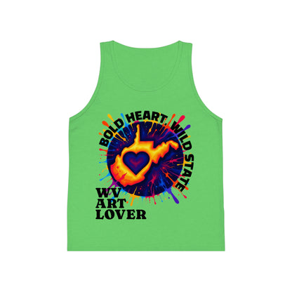 Kid's Jersey Tank Top | Bold Heart Wild State design