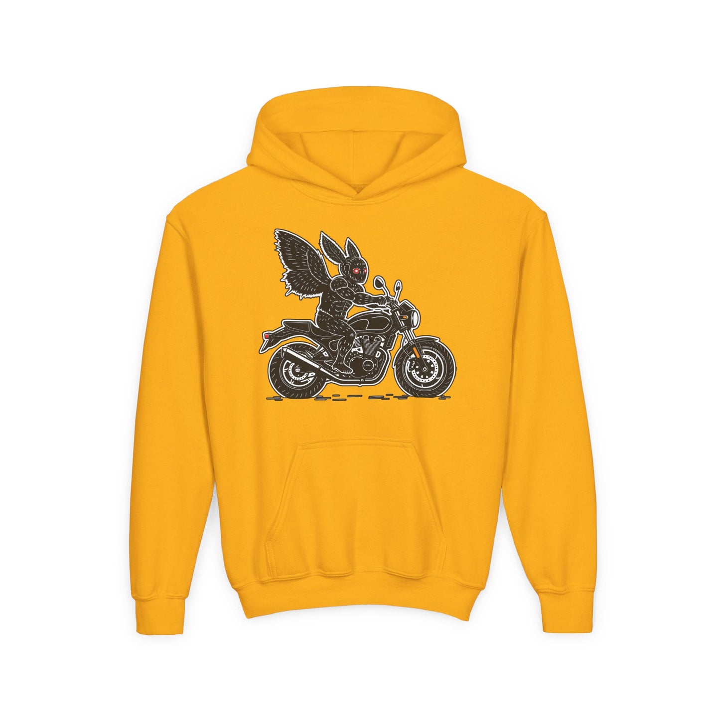 Cozy Youth Hoodie | Biker Mothman