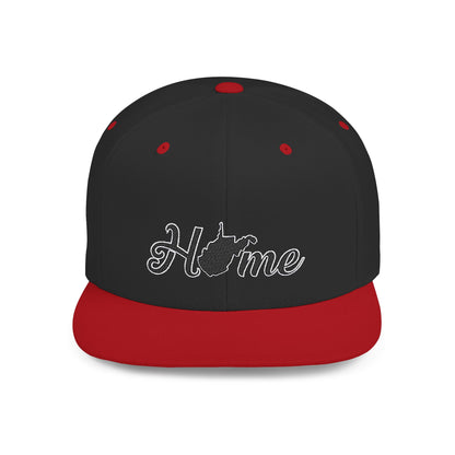 Flat Bill Snapback Hat | Home WV