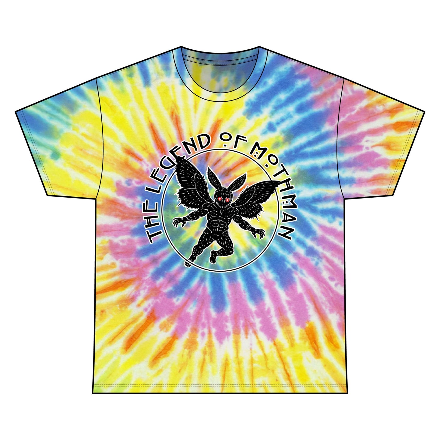 Unisex Tie Dye Cotton Tee | Legend of Mothman