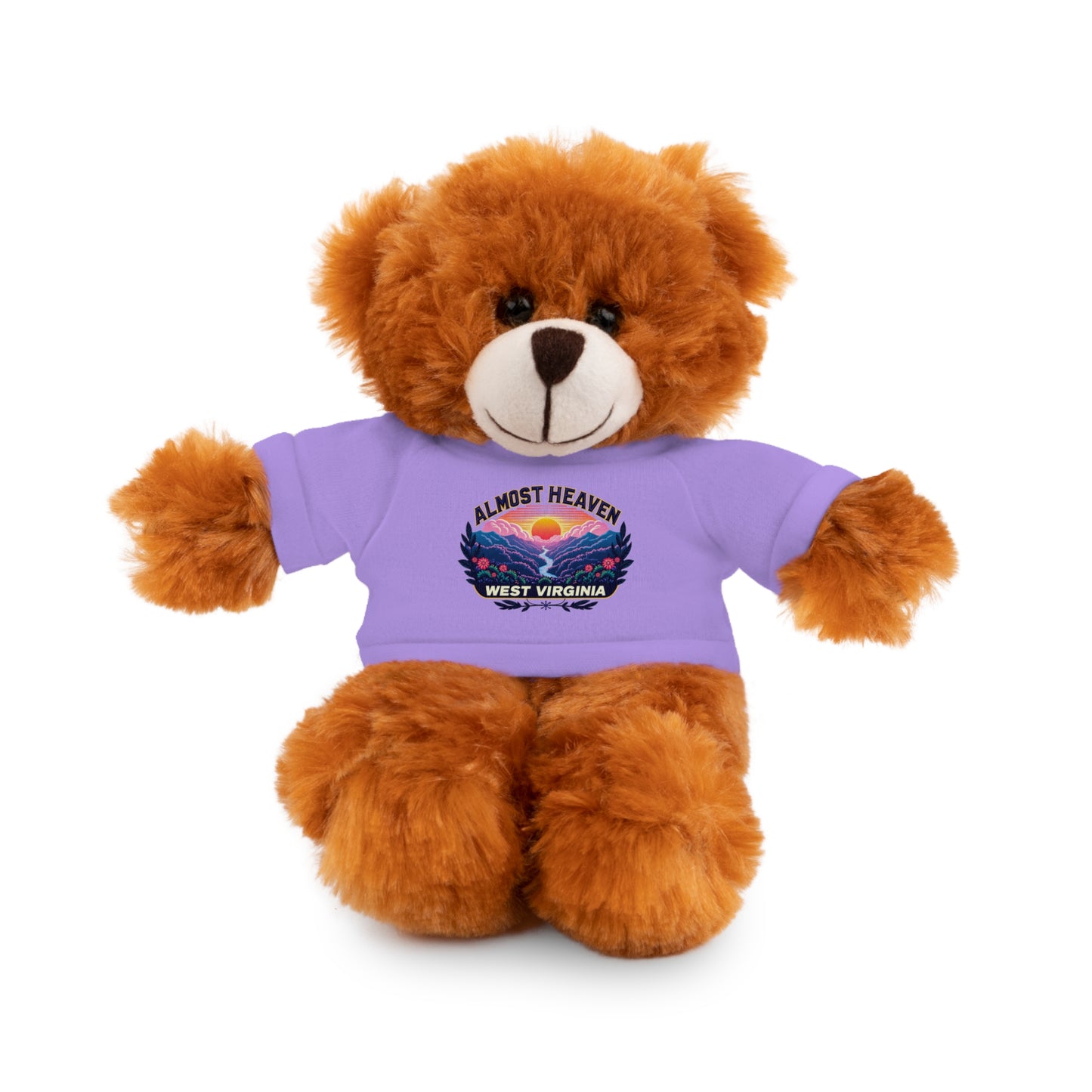 Stuffed Animals with Tee-Lavender-Bear-8"-Nicodemus Studios