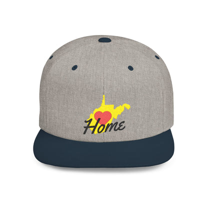 Flat Bill Snapback Hat | West Virginia Home Love