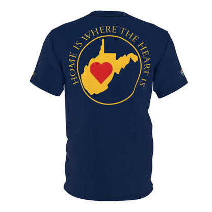 Unisex Graphic Tee Shirt | Home Is Where The Heart Is WV