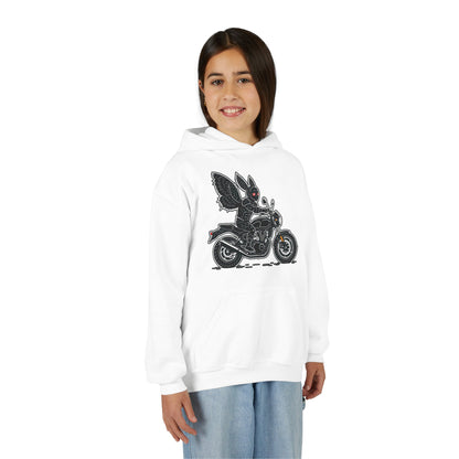 Cozy Youth Hoodie | Biker Mothman