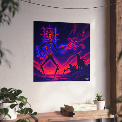 Fine Art Matte Poster Print | "Plasmaglyph"