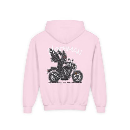 Cozy Youth Hoodie | Biker Mothman