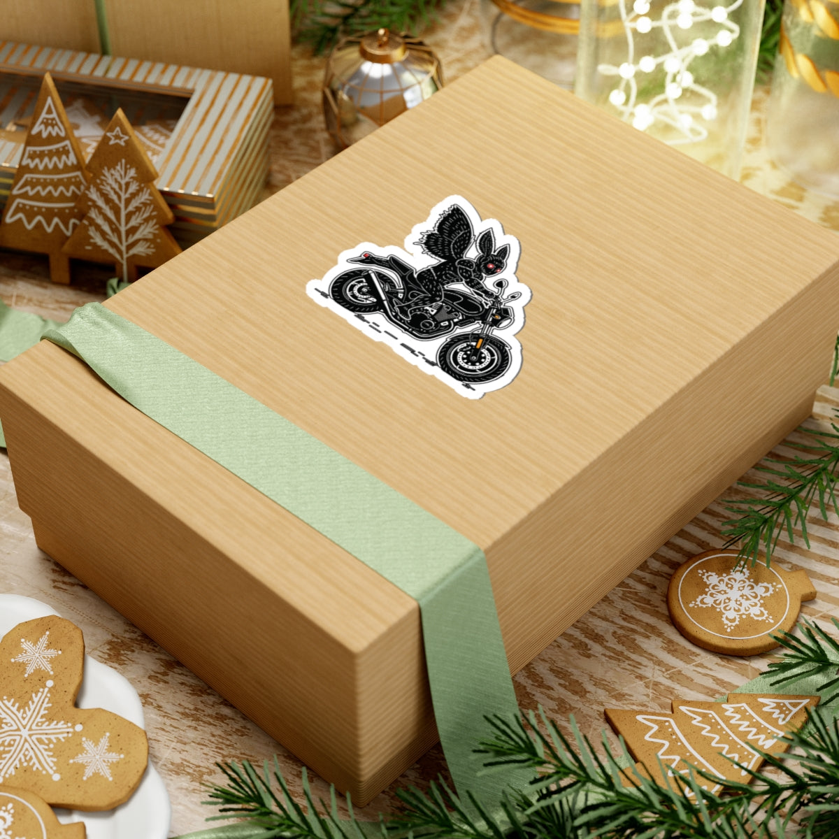 Kiss-Cut Stickers | Biker Mothman