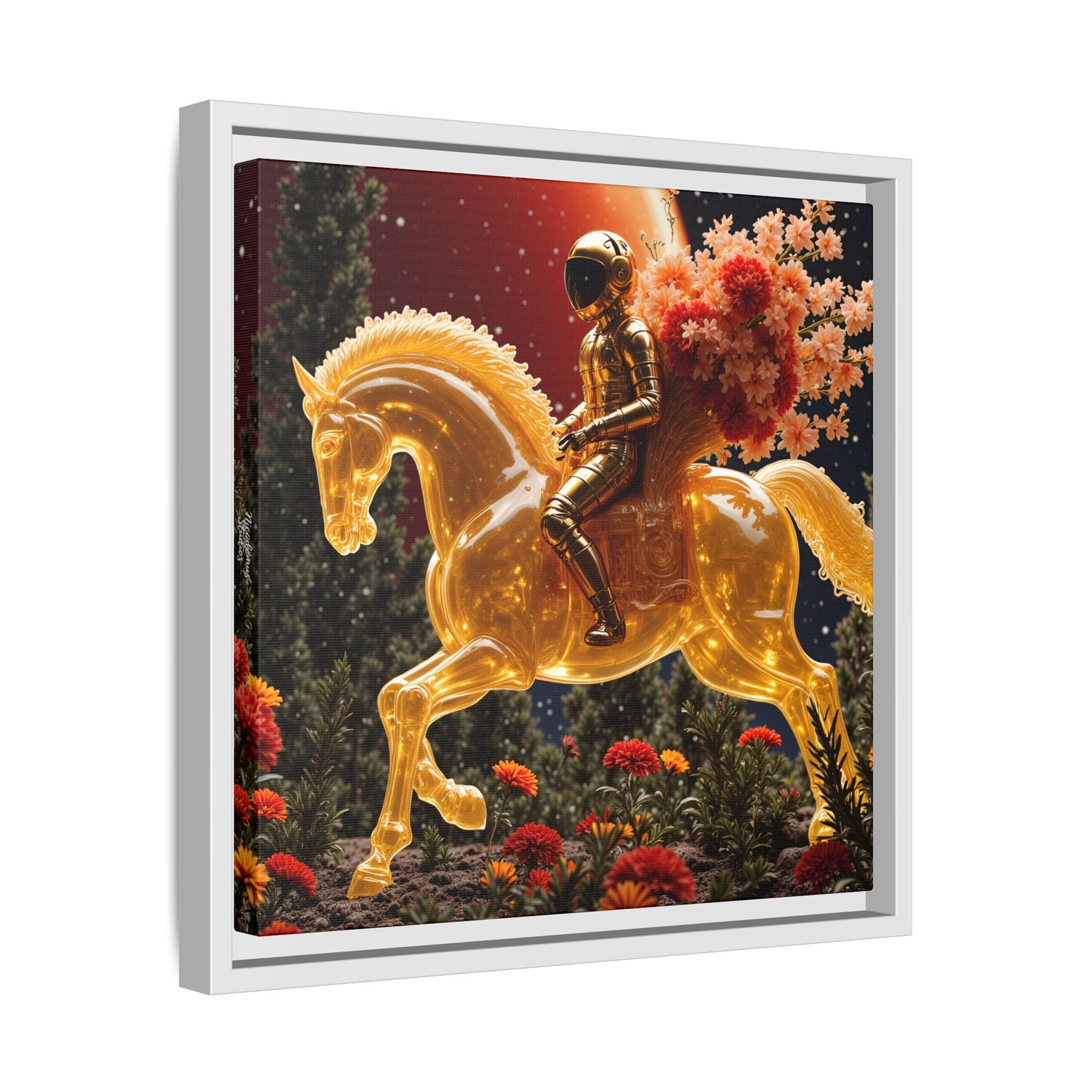 Framed Canvas Artprint | Petalborne Reveries 01 by Nicodemus Studios