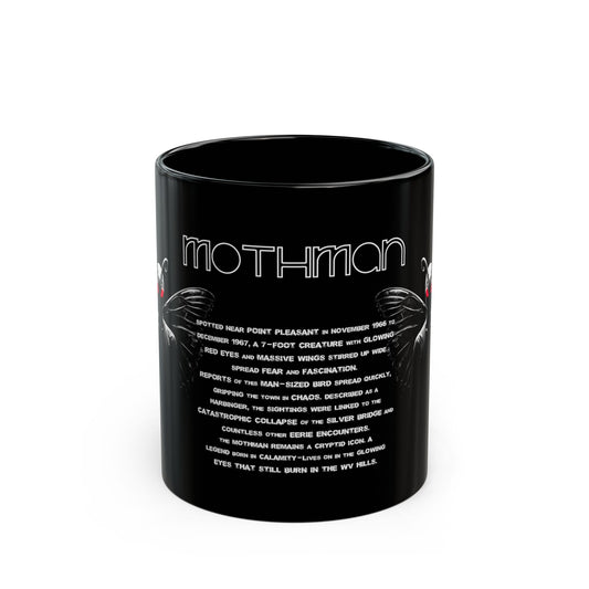 11oz & 15oz Black Coffee Cup | Mothman-11oz-Nicodemus Studios