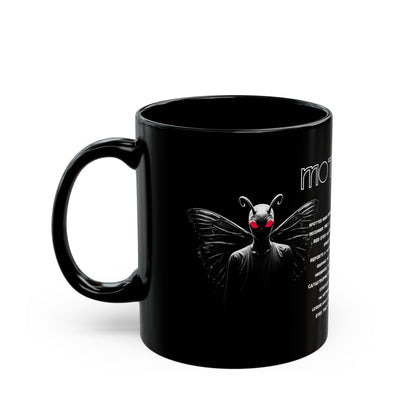11oz & 15oz Black Coffee Cup | Mothman-Nicodemus Studios