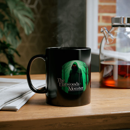 11oz & 15oz Black Coffee Cup | The Flatwoods Monster-11oz-Nicodemus Studios