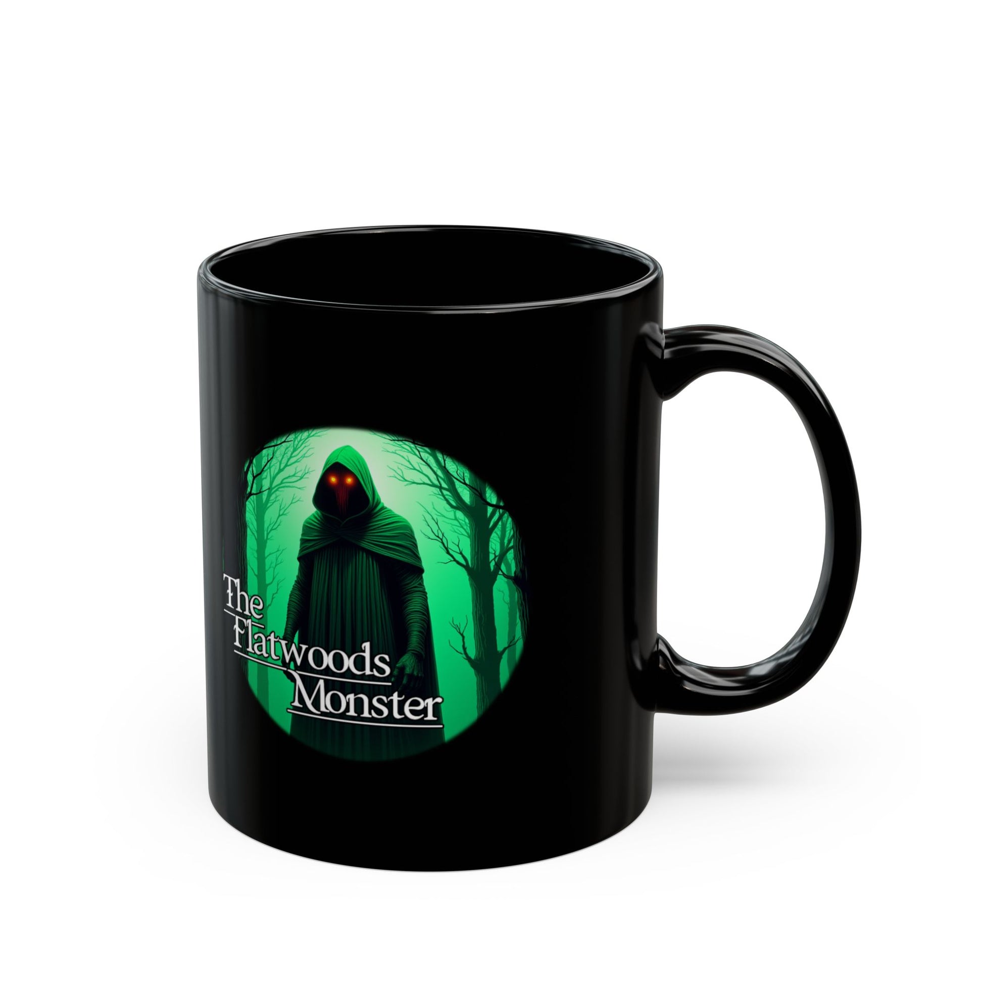 11oz & 15oz Black Coffee Cup | The Flatwoods Monster-Nicodemus Studios
