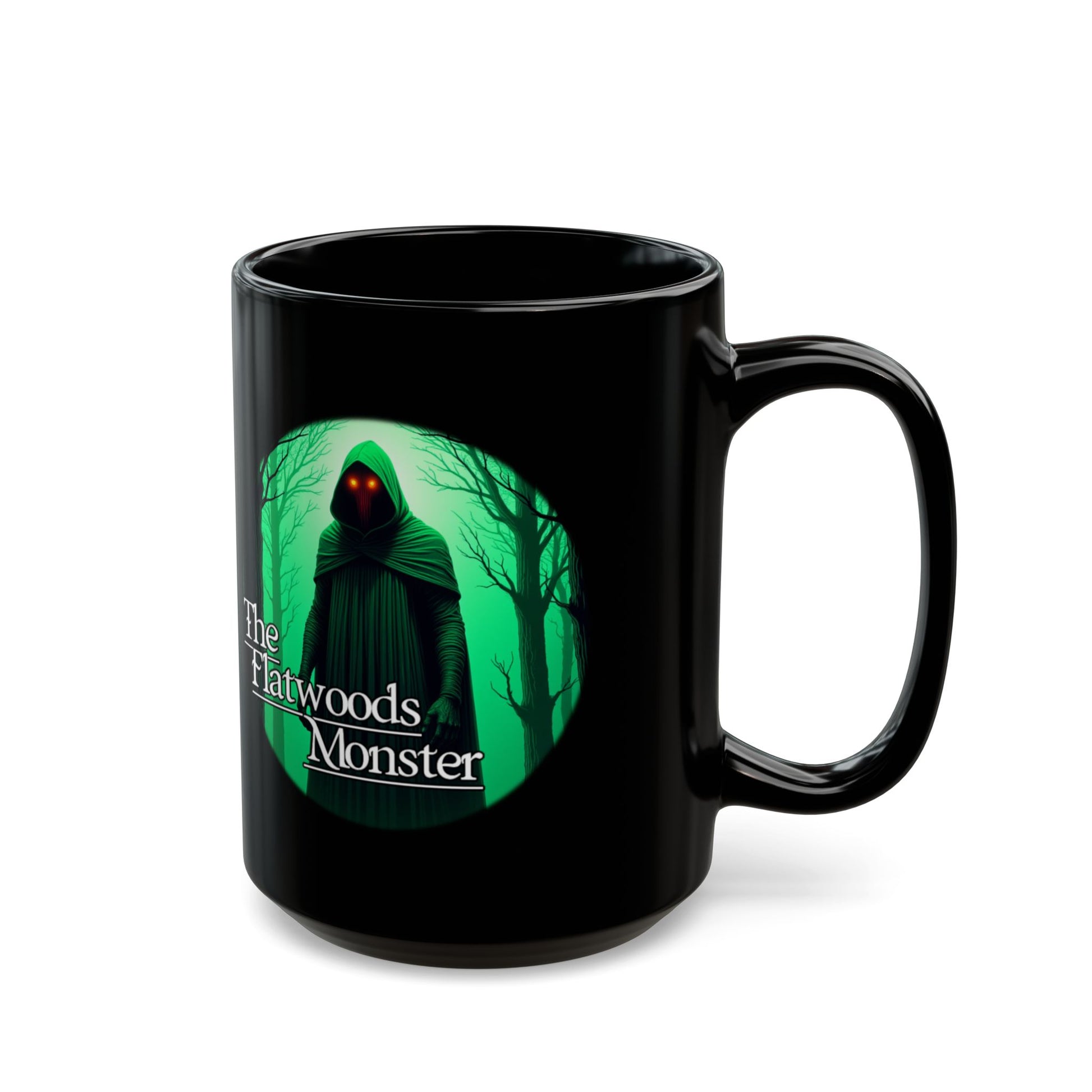 11oz & 15oz Black Coffee Cup | The Flatwoods Monster-Nicodemus Studios