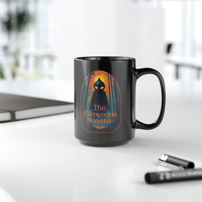 11oz & 15oz Black Coffee Cup | Vintage The Flatwoods Monster-Nicodemus Studios