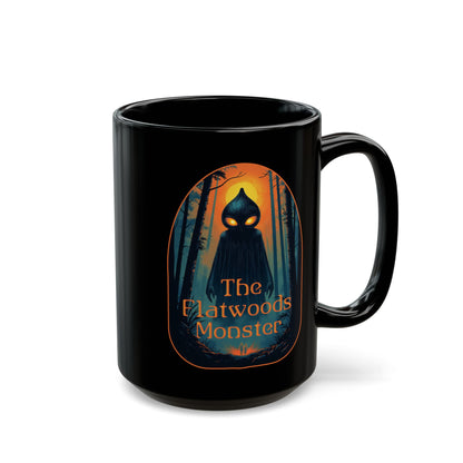 11oz & 15oz Black Coffee Cup | Vintage The Flatwoods Monster-Nicodemus Studios