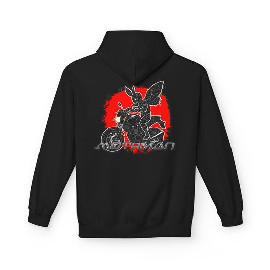 Unisex Fleece Pullover | Mothman Biker
