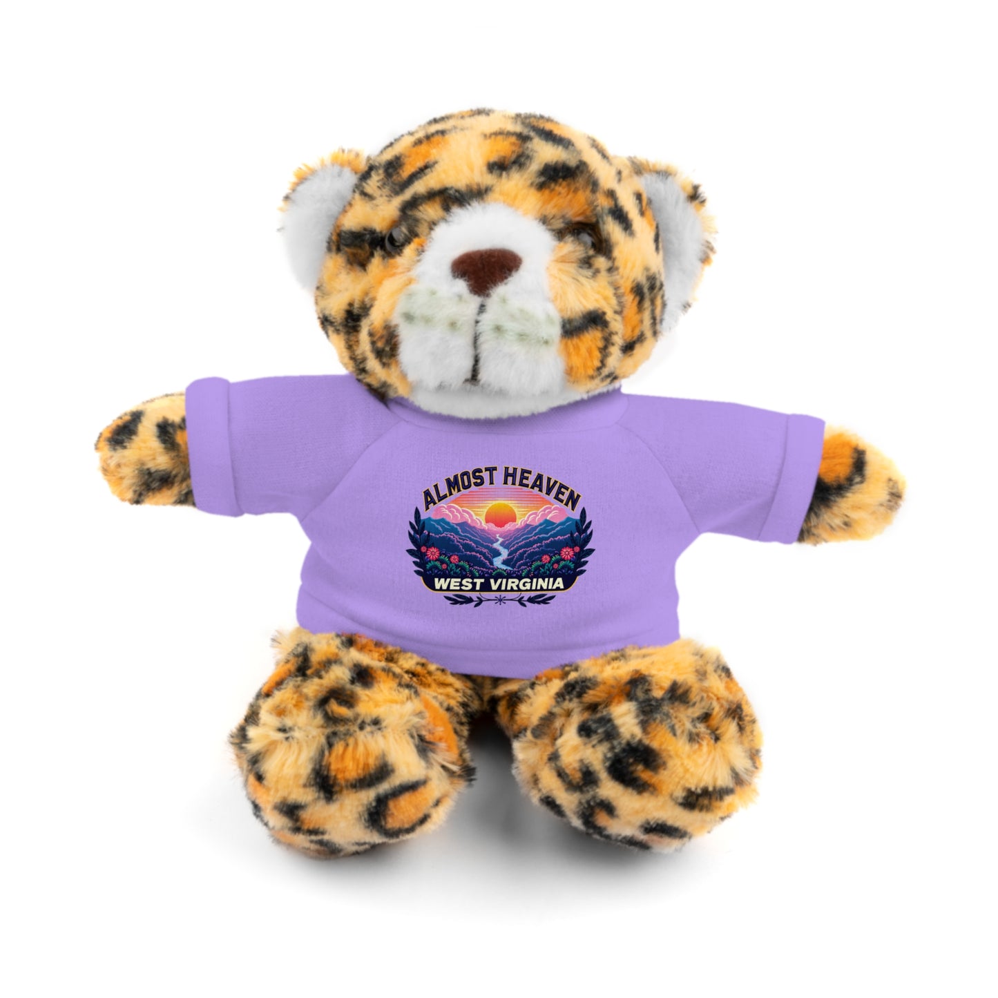 Stuffed Animals with Tee-Lavender-Jaguar-8"-Nicodemus Studios
