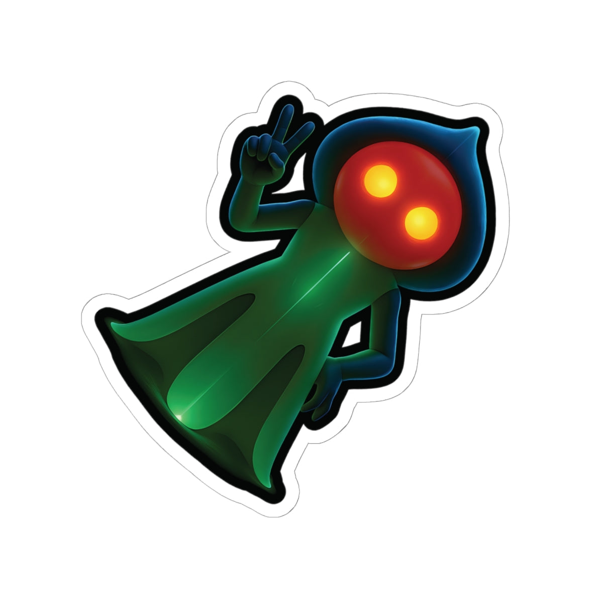 Kiss-Cut Stickers | Braxie Peace Sign