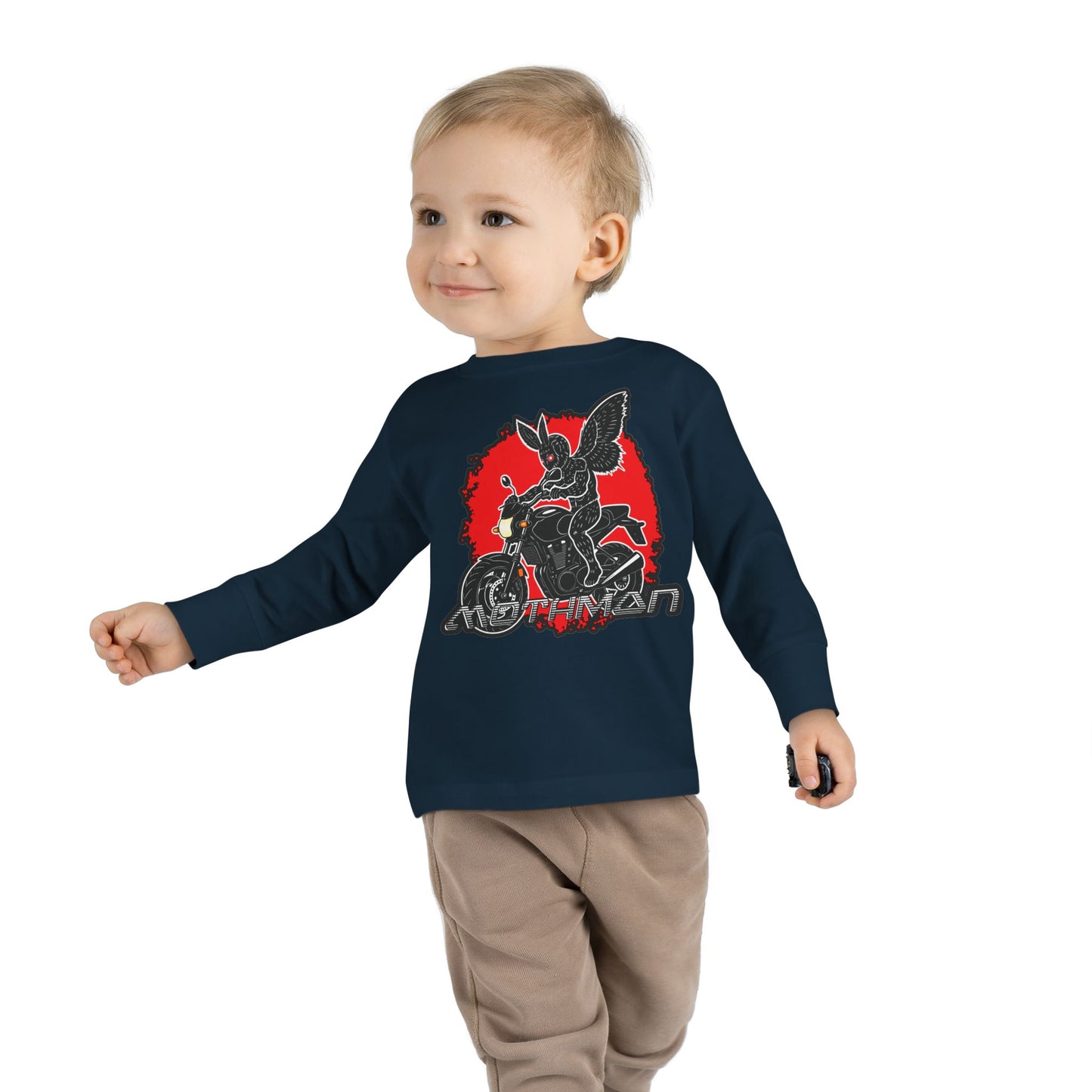 Toddler Long Sleeve Tee |  Mothman Biker