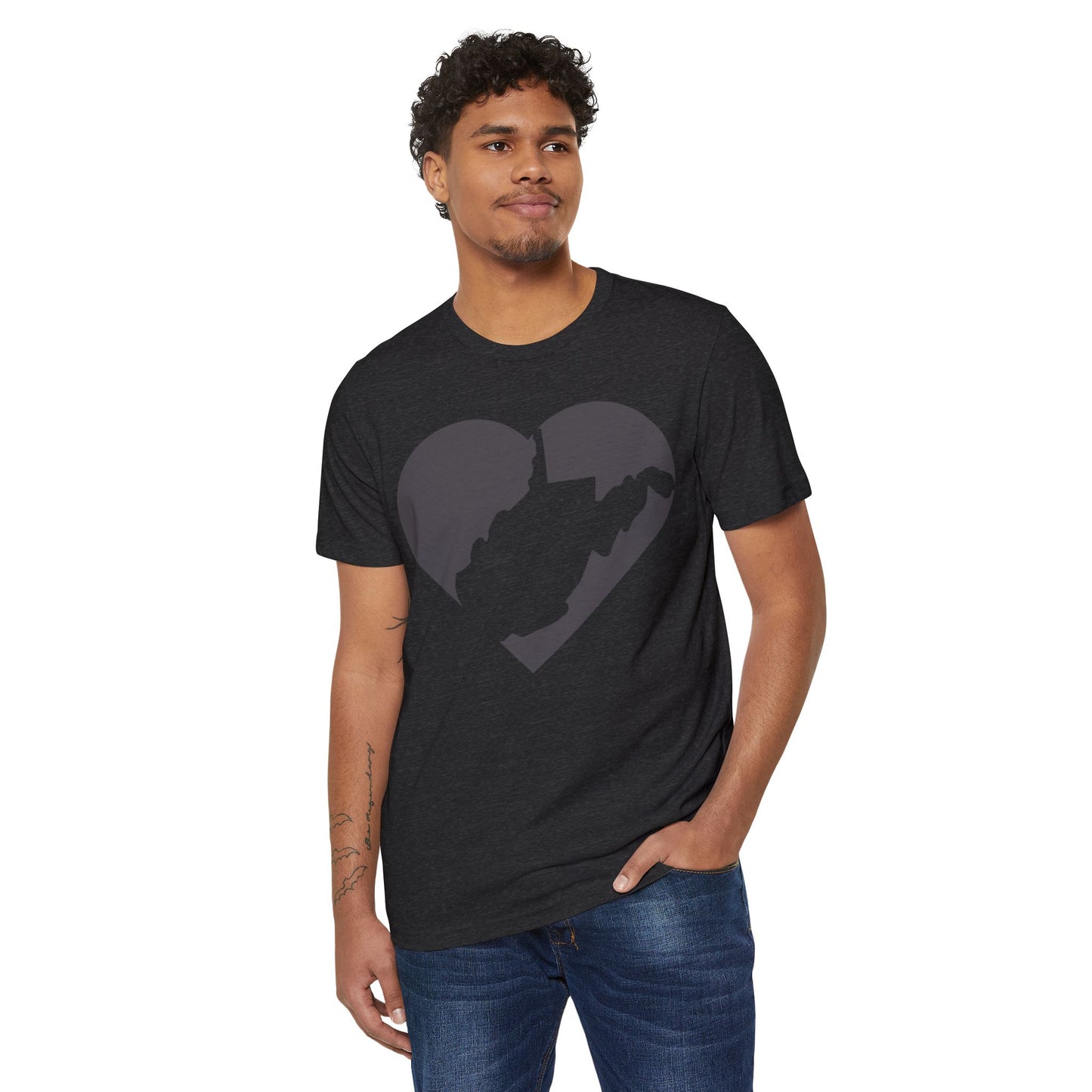 Recycled Organic T-Shirt | WV Heart Design
