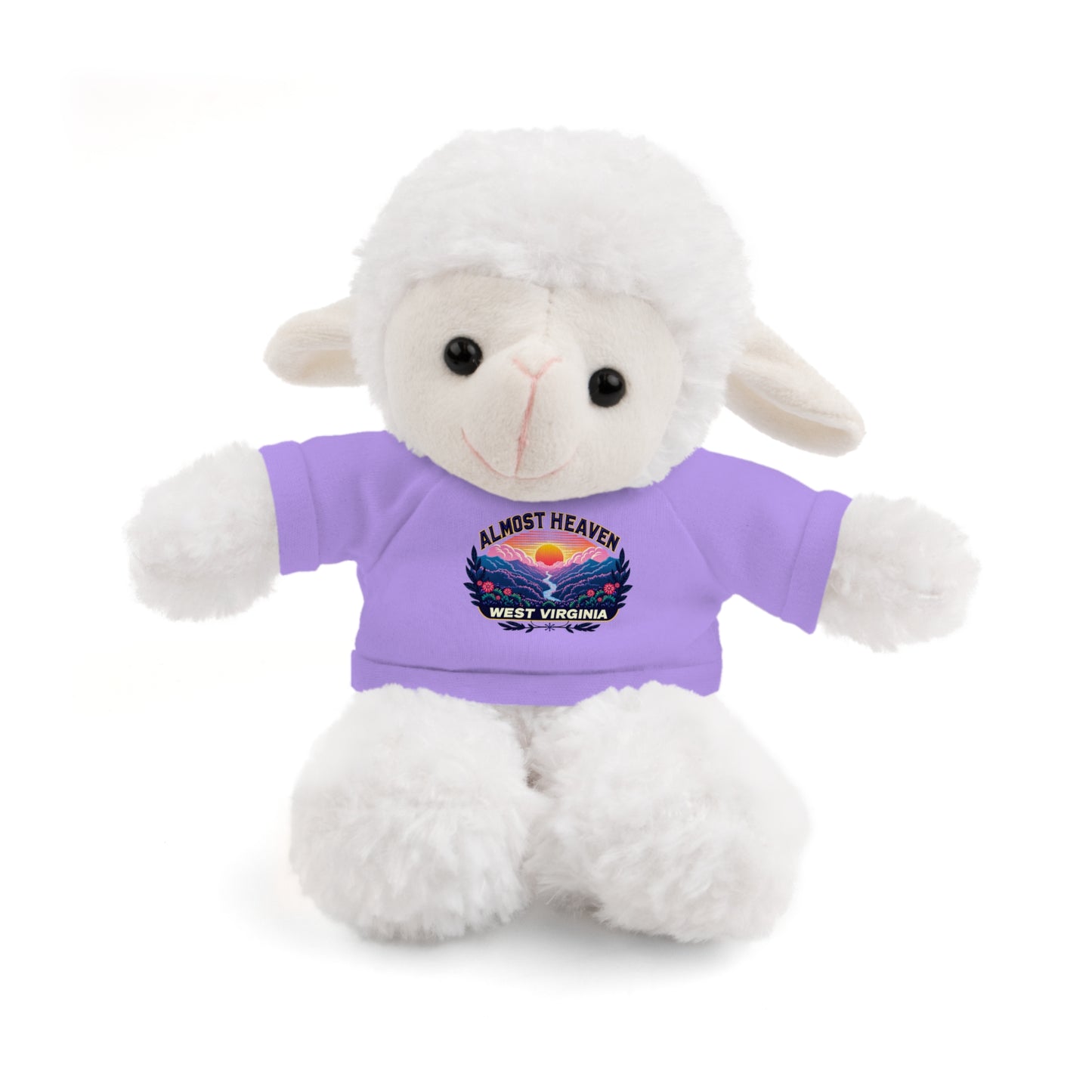 Stuffed Animals with Tee-Lavender-Sheep-8"-Nicodemus Studios