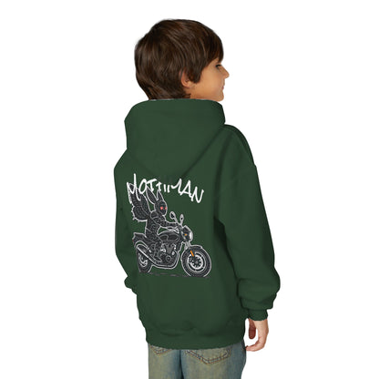 Cozy Youth Hoodie | Biker Mothman