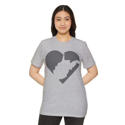 Recycled Organic T-Shirt | WV Heart Design
