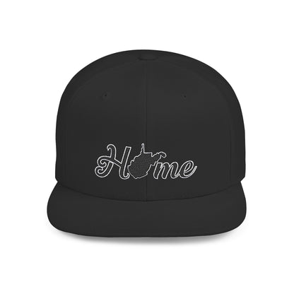 Flat Bill Snapback Hat | Home WV