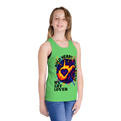 Kid's Jersey Tank Top | Bold Heart Wild State design