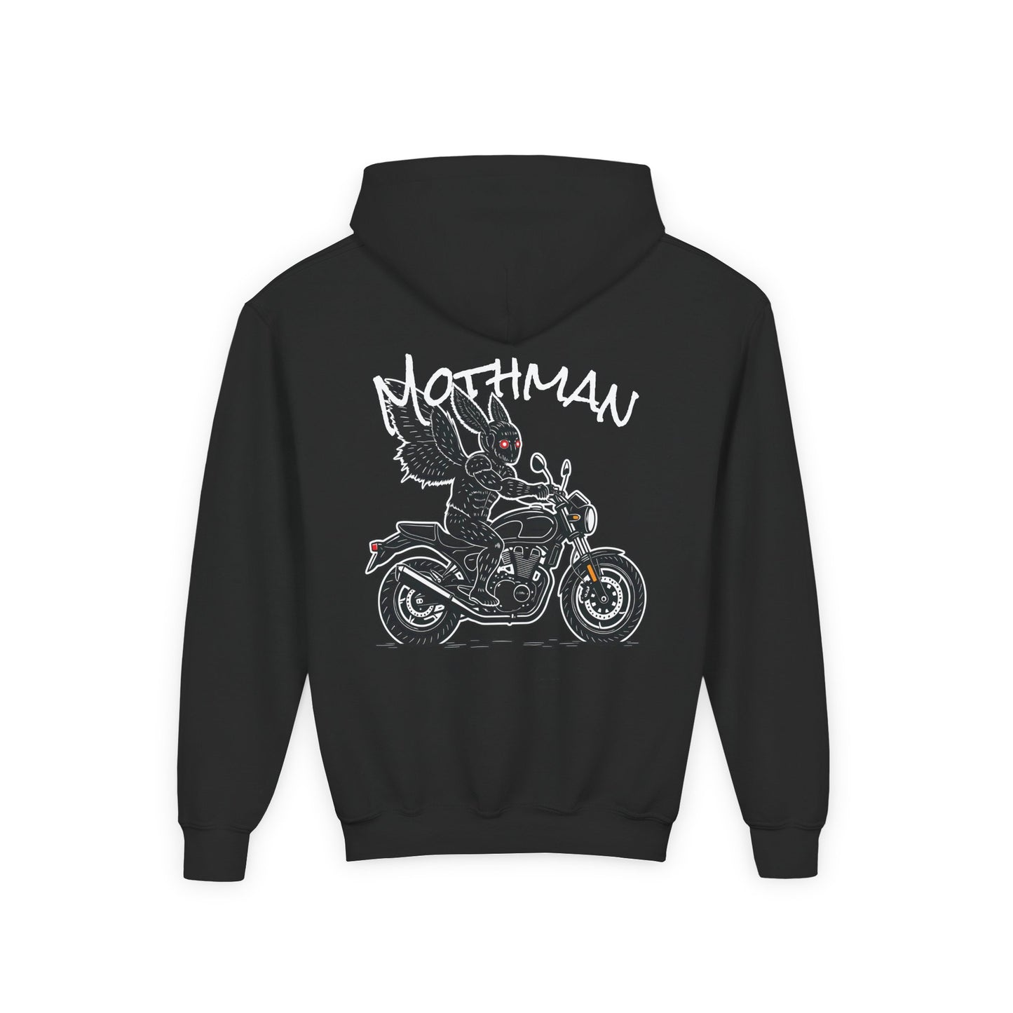 Cozy Youth Hoodie | Biker Mothman