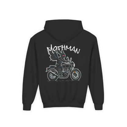 Cozy Youth Hoodie | Biker Mothman