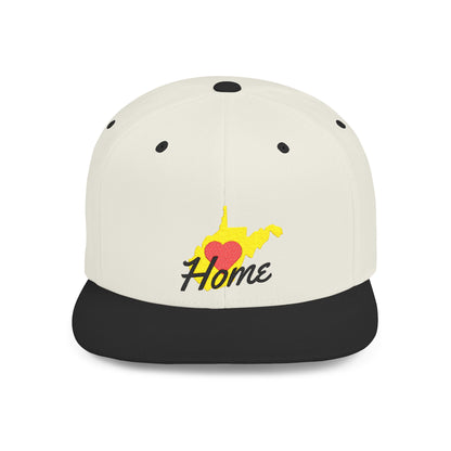 Flat Bill Snapback Hat | West Virginia Home Love