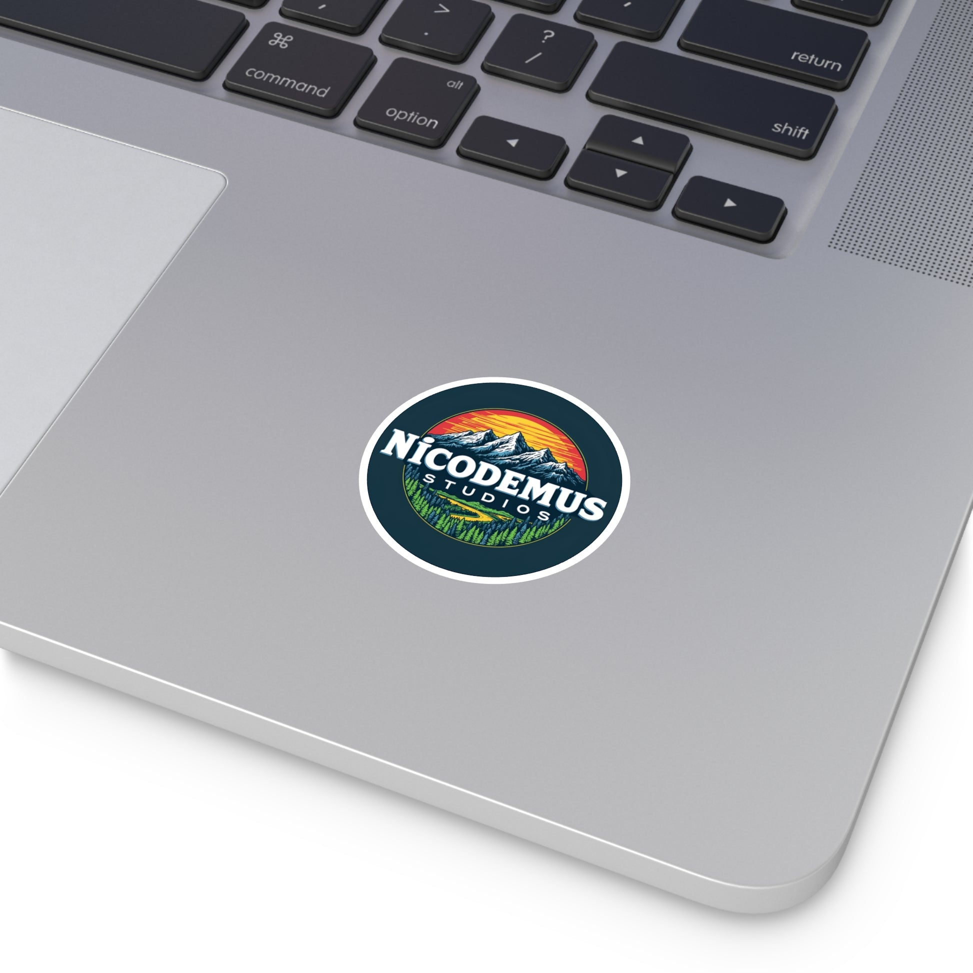 Nicodemus Studios Logo Round Stickers - Indoor/Outdoor Paper products