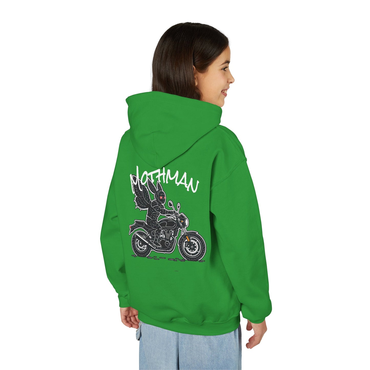 Cozy Youth Hoodie | Biker Mothman