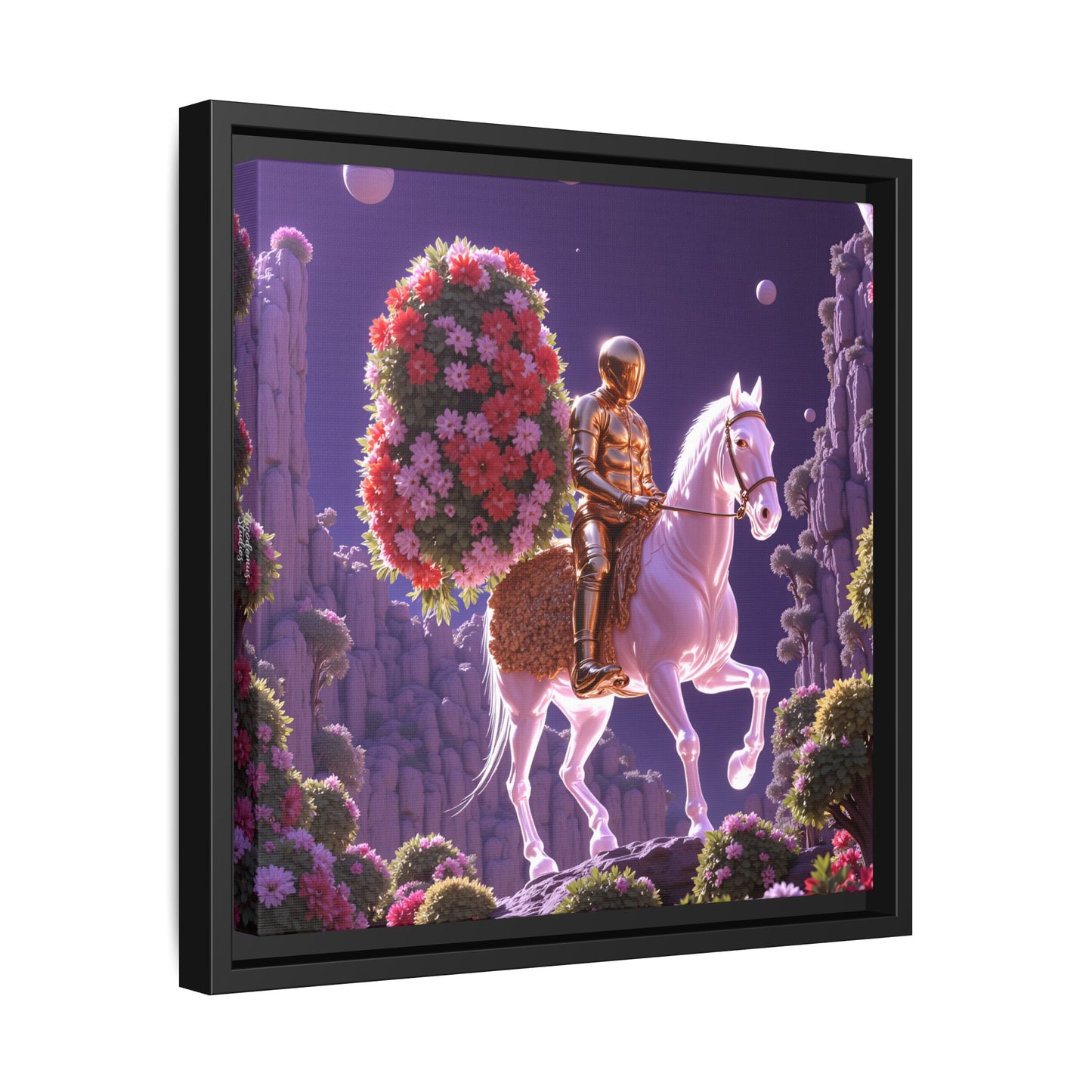 Framed Canvas Artprint | Petalborne Reveries 02 by Nicodemus Studios