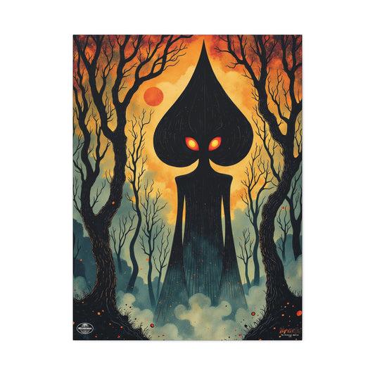 Canvas Wall Art | Braxie The Flatwoods Monster