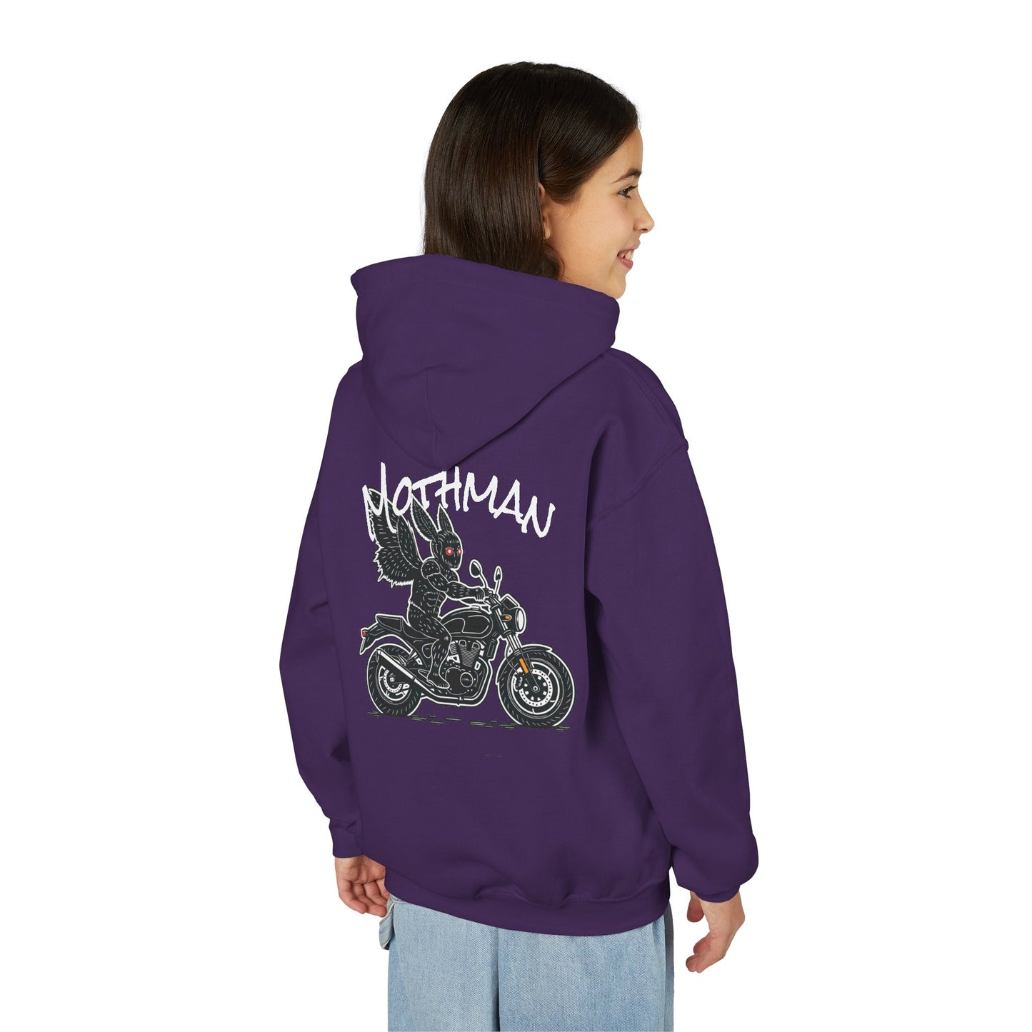 Cozy Youth Hoodie | Biker Mothman